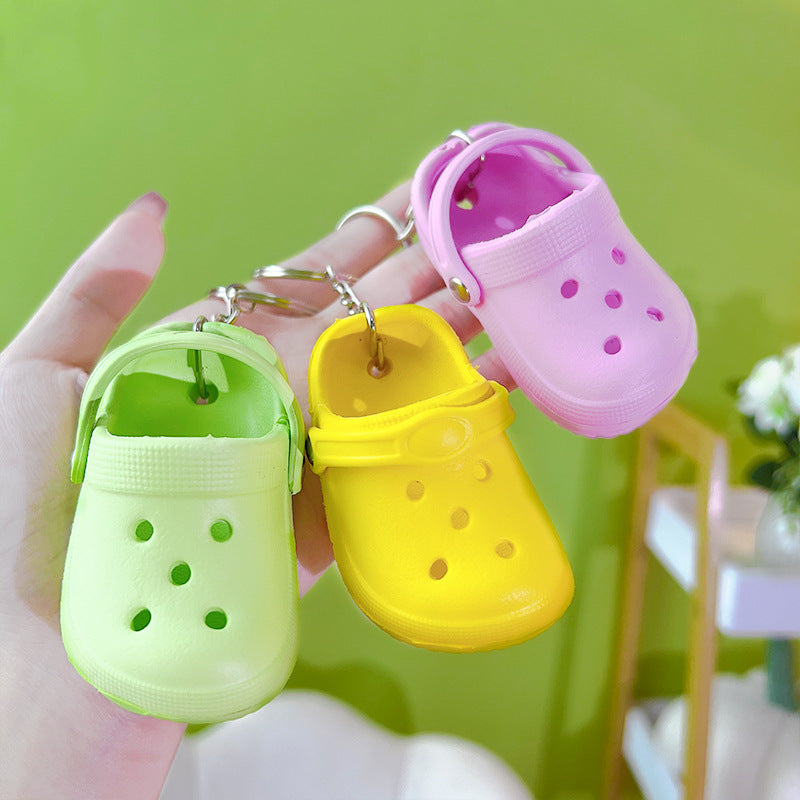 Wholesale Mini Hole Shoes PVC Keychain